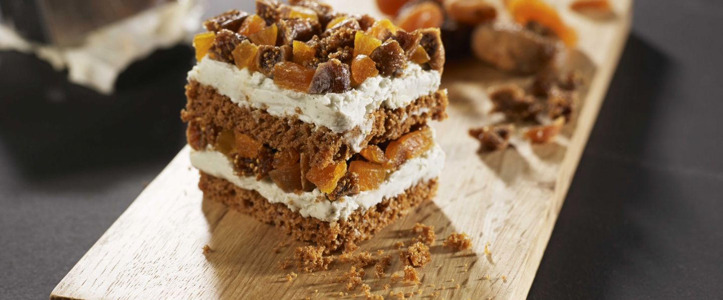 Bouchées de pain d'épices et fruits secs