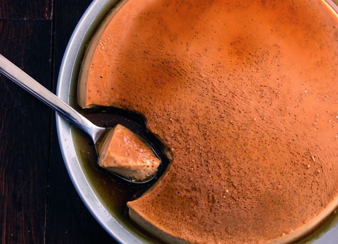 Crème caramel au caramel
