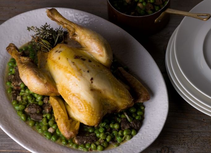 Poulet rôti aux herbes
