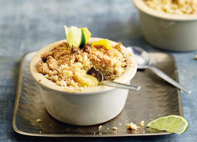 Crumble de fruits exotiques