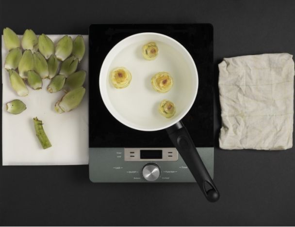 Préparation, cuisson et découpe des artichauts