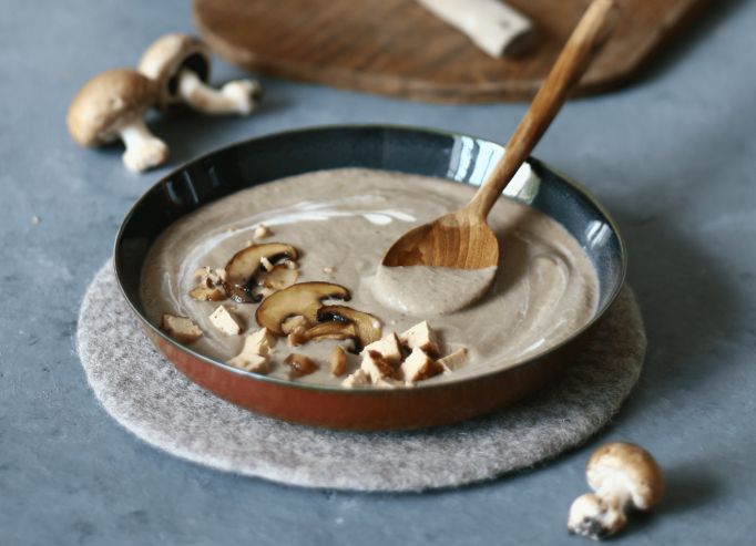 Velouté de champignons aux marrons