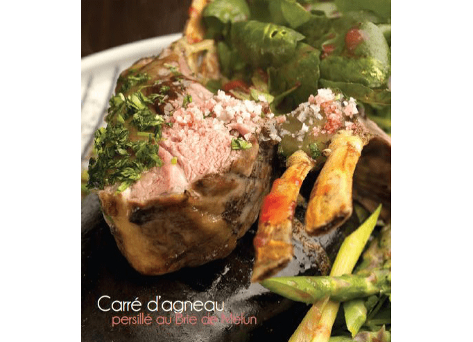 Carré d’agneau persillé au Brie de Melun