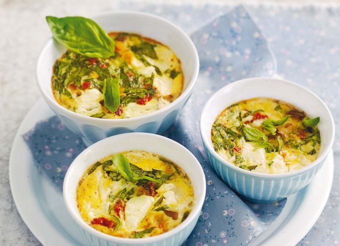 Petits clafoutis aux aubergines