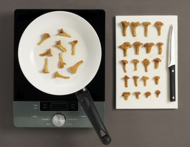 Préparation et cuisson des girolles