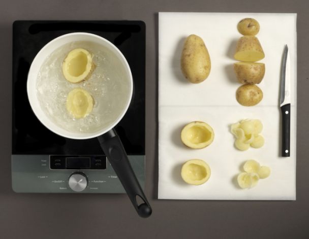 Préparation des pommes de terre