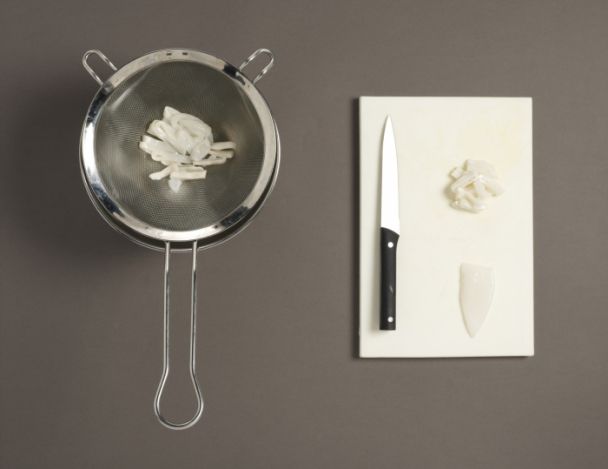 Préparation des calamars