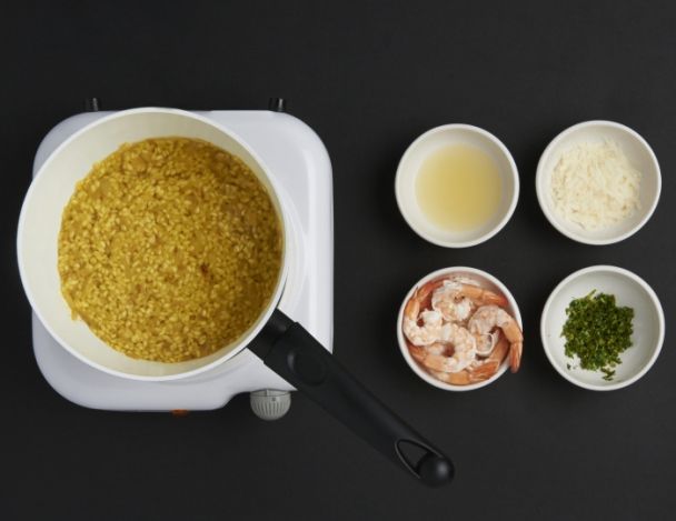 Finition du risotto