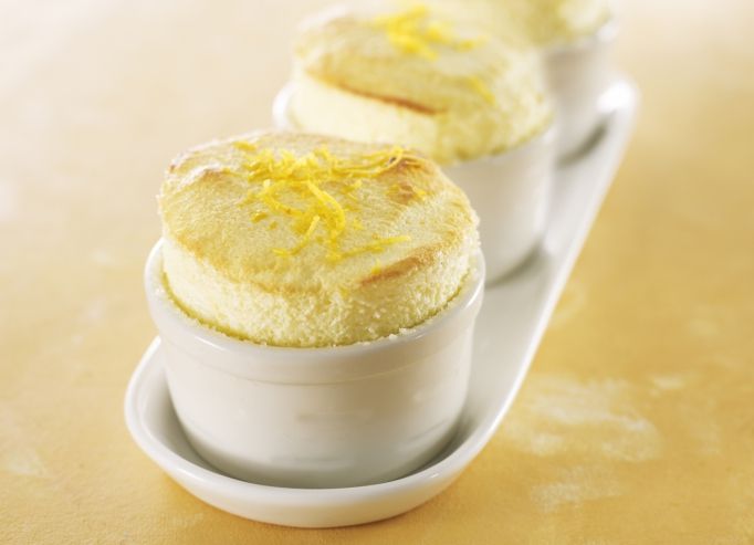 Soufflé au fromage blanc et citron jaune
