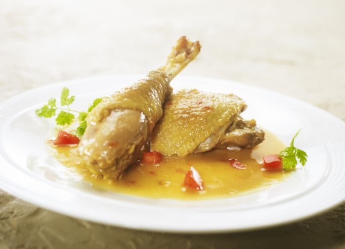Fricassée de volaille de Bresse au vinaigre