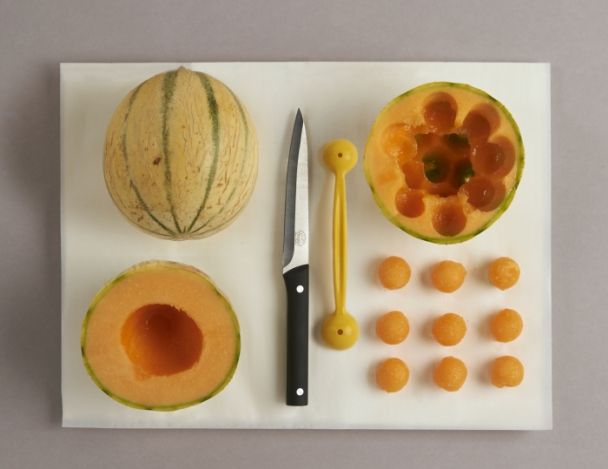 Préparation du melon