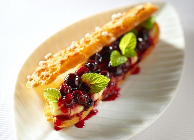 Eclair aux myrtilles sauvages