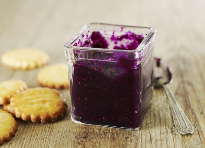 Compote de poires aux fruits rouges