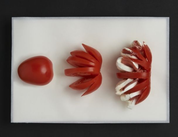 Préparation et montage des tomates