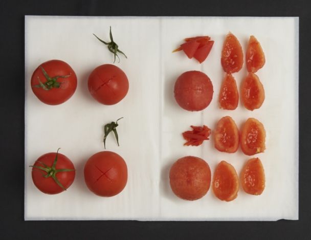 Préparation des tomates