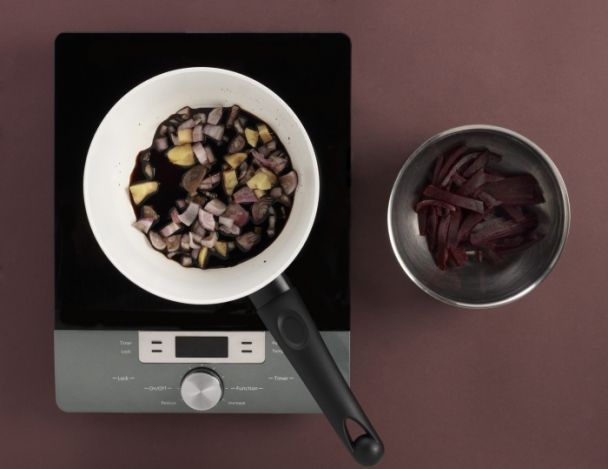 Préparation des betteraves cuites