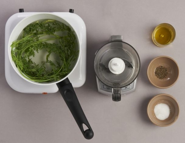 Préparation du jus de carottes