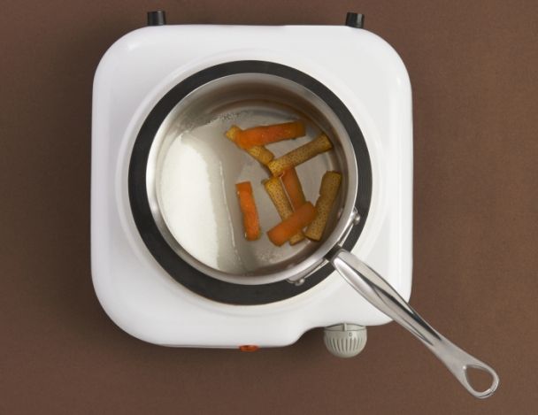 Préparation des chips d'oranges