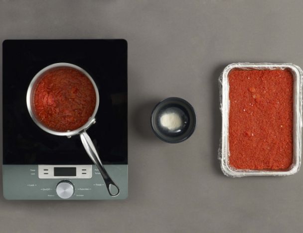 Préparation de la gelée de poivrons