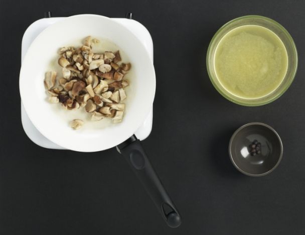 Préparation des cèpes et du jus