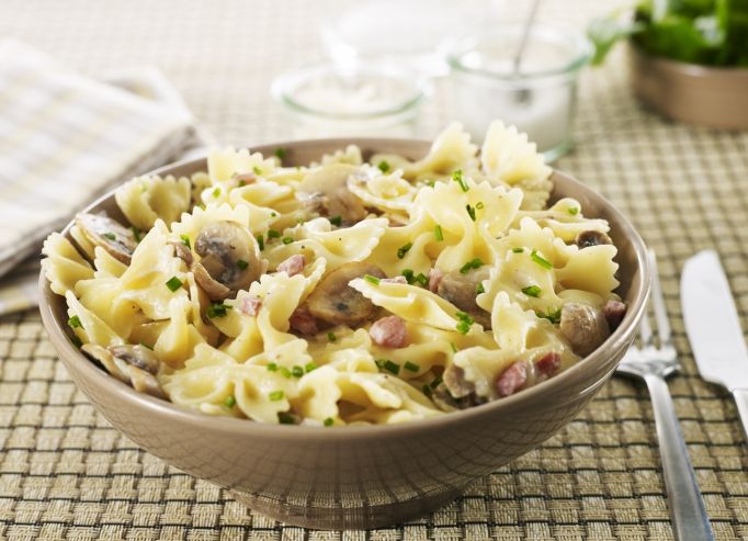 Farfalle aux champignons