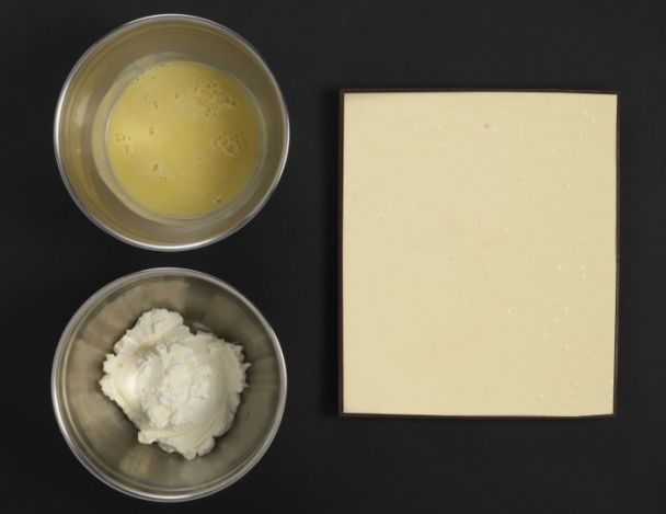 Préparation de la crème vanille