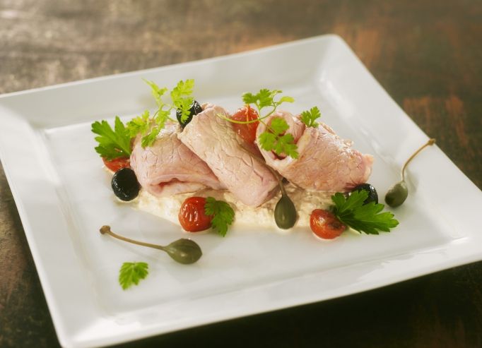 Vitello tonnato, veau froid et sauce au thon