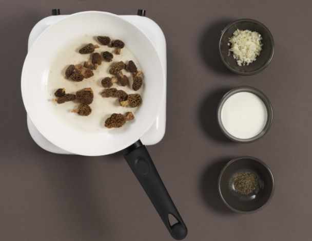 Préparation des morilles