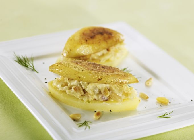 Pommes de terre farcies au fenouil et parmesan