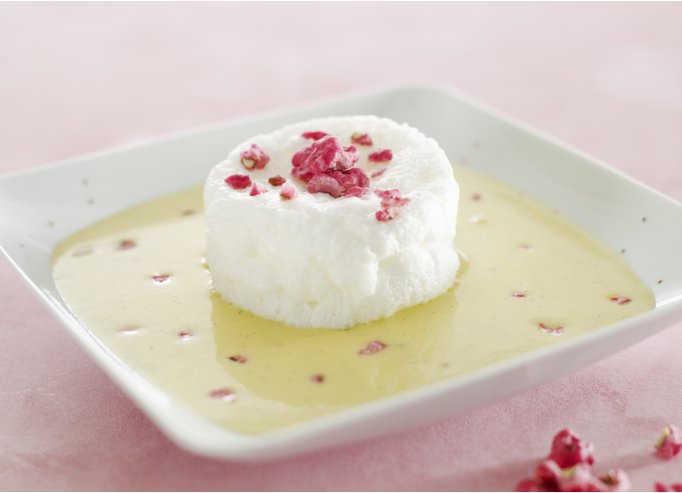 Œuf à la neige et Pralines roses