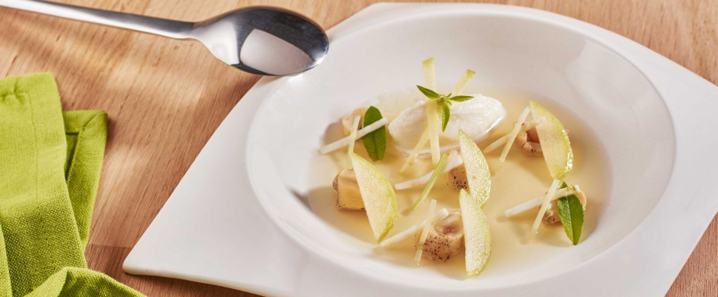 Texture de Céleri et bulot du marché