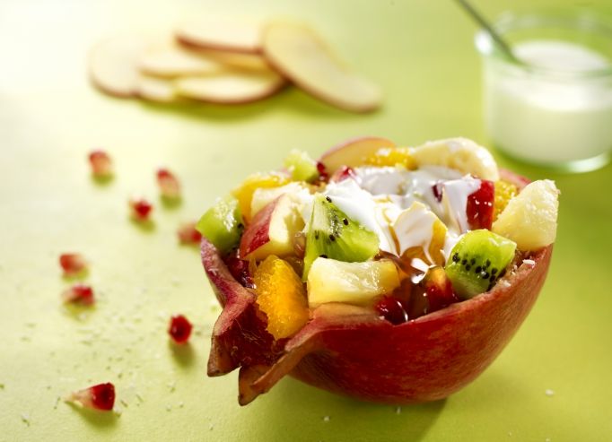 Salade de fruits au lait de coco