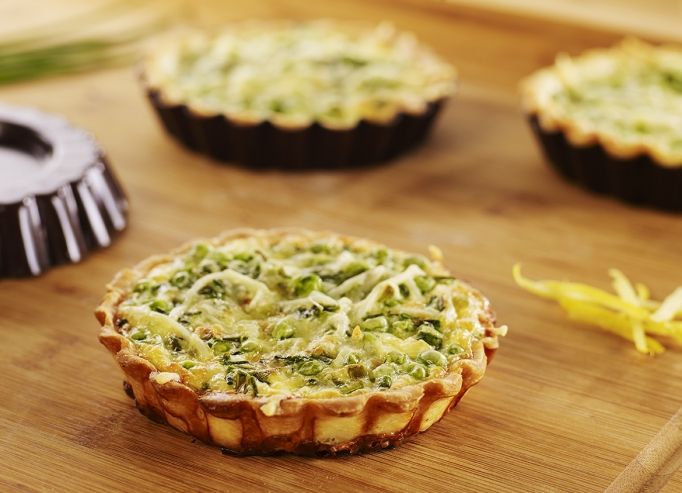Quiche aux petits pois