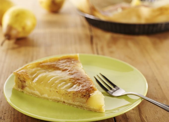 Tarte amandine aux poires