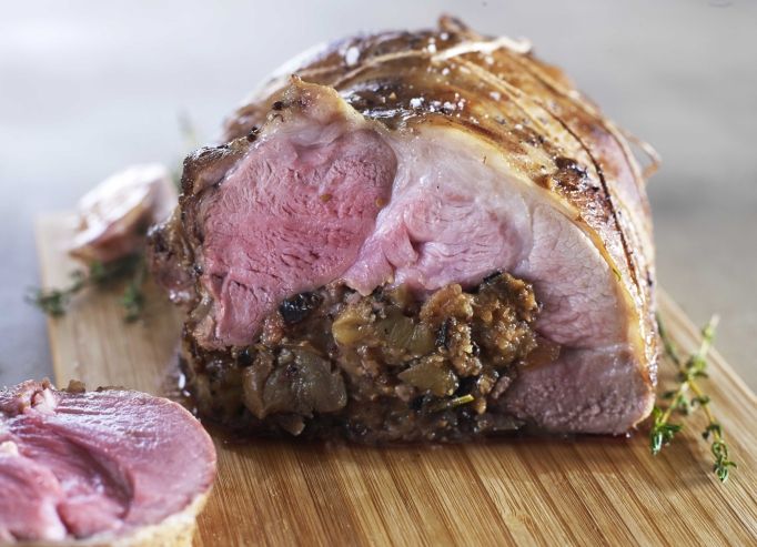 Gigot d'agneau farci