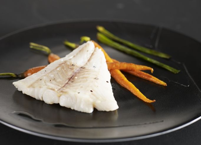 Lieu jaune, carotte, jus de carotte