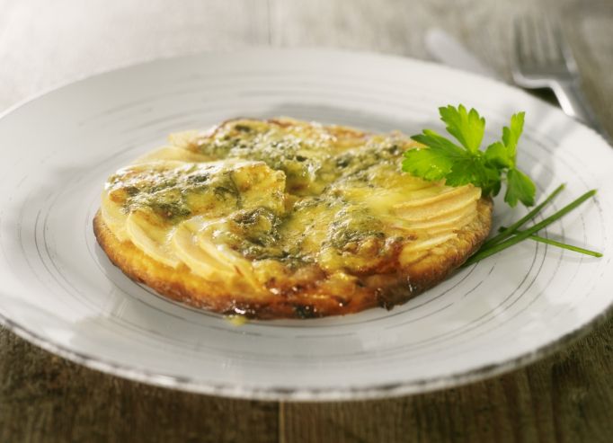 Tarte au Bleu de Gex et aux poires 